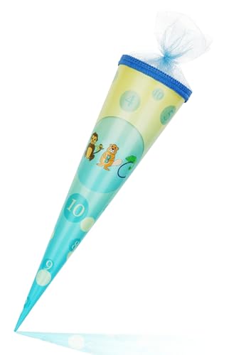 Deine Schulhelden Schultüte - Zuckertüte Einschulung Stabile Geschenkverpackung in Blau - Länge 35cm, Durchmesser 10cm - Geschwistertüte Made in Germany Deine Schulhelden Schultüte - Zuckertüte Einschulung Stabile Geschenkverpackung in Blau - Länge 35cm, Durchmesser 10cm - Geschwistertüte Made in Germany von ABC Deine Schulhelden