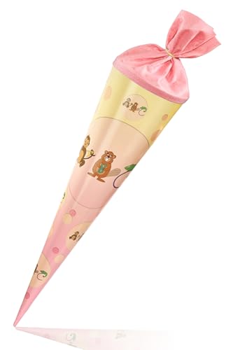 Deine Schulhelden Schultüte - Zuckertüte Einschulung Stabile Geschenkverpackung in Rosa für Mädchen - Länge 70cm - Geschwistertüte Made in Germany Deine Schulhelden Schultüte - Zuckertüte Einschulung Stabile Geschenkverpackung in Rosa für Mädchen - Länge 70cm - Geschwistertüte Made in Germany von ABC Deine Schulhelden