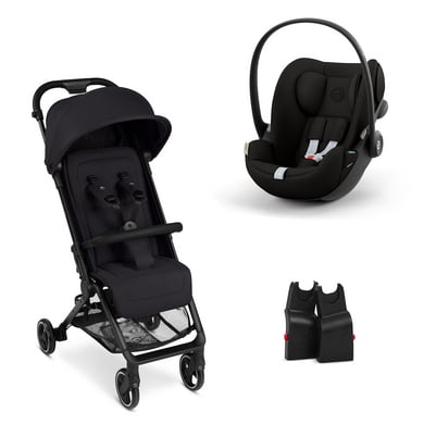 ABC DESIGN Buggy Ping 3 Travel coal inkl. Adapter und Cybex Babyschale Cloud G i-Size Magic Black von ABC Design