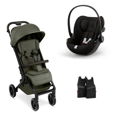 ABC DESIGN Buggy Ping 3 Trekking avocado inkl. Adapter und Cybex Babyschale Cloud G i-Size Magic Black von ABC Design