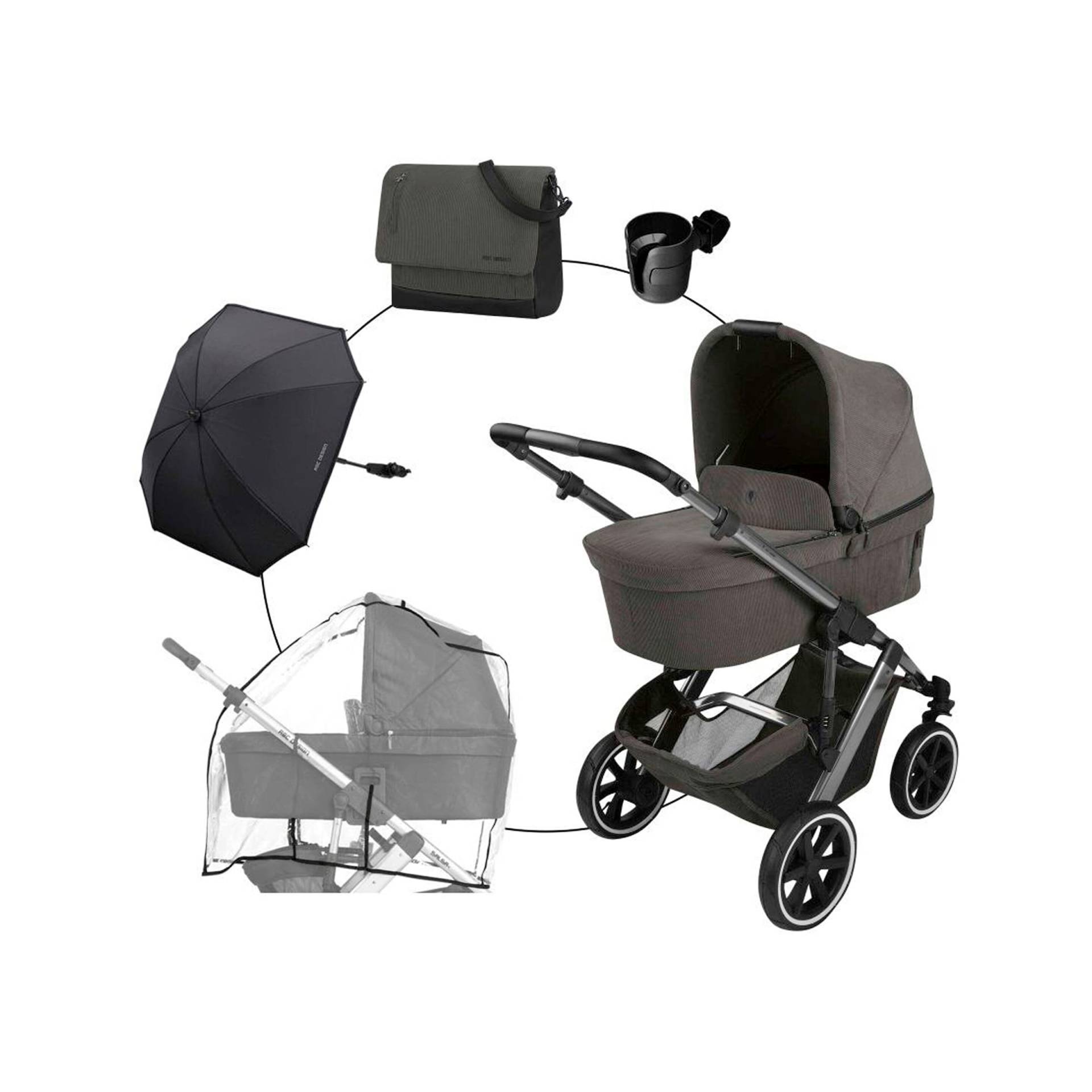 Abc Design Kombikinderwagen Salsa 5 Air Trio-Set inkl. Wickeltasche, Sonnenschirm, Regenschutz und Becherhalter beige Abc Design Kombikinderwagen Salsa 5 Air Trio-Set inkl. Wickeltasche, Sonnenschirm, Regenschutz und Becherhalter beige von ABC Design