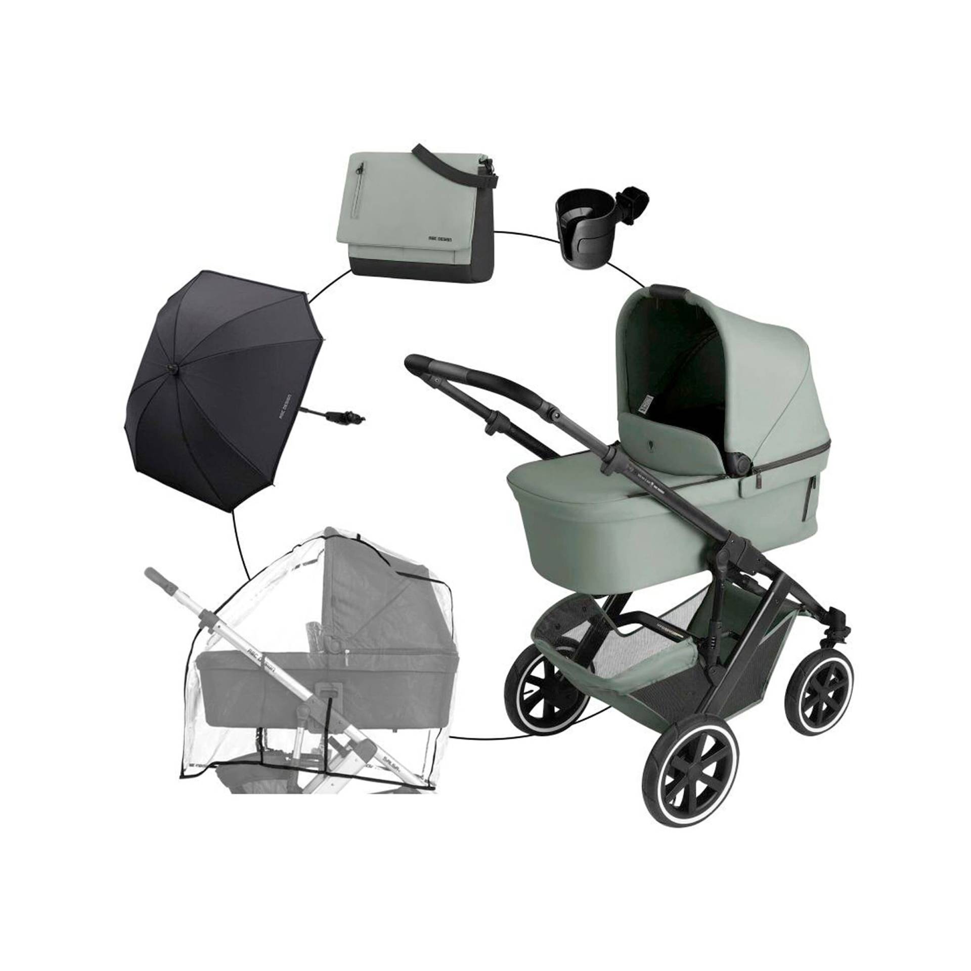 Abc Design Kombikinderwagen Salsa 5 Air Trio-Set inkl. Wickeltasche, Sonnenschirm, Regenschutz und Becherhalter gruen Abc Design Kombikinderwagen Salsa 5 Air Trio-Set inkl. Wickeltasche, Sonnenschirm, Regenschutz und Becherhalter gruen von ABC Design