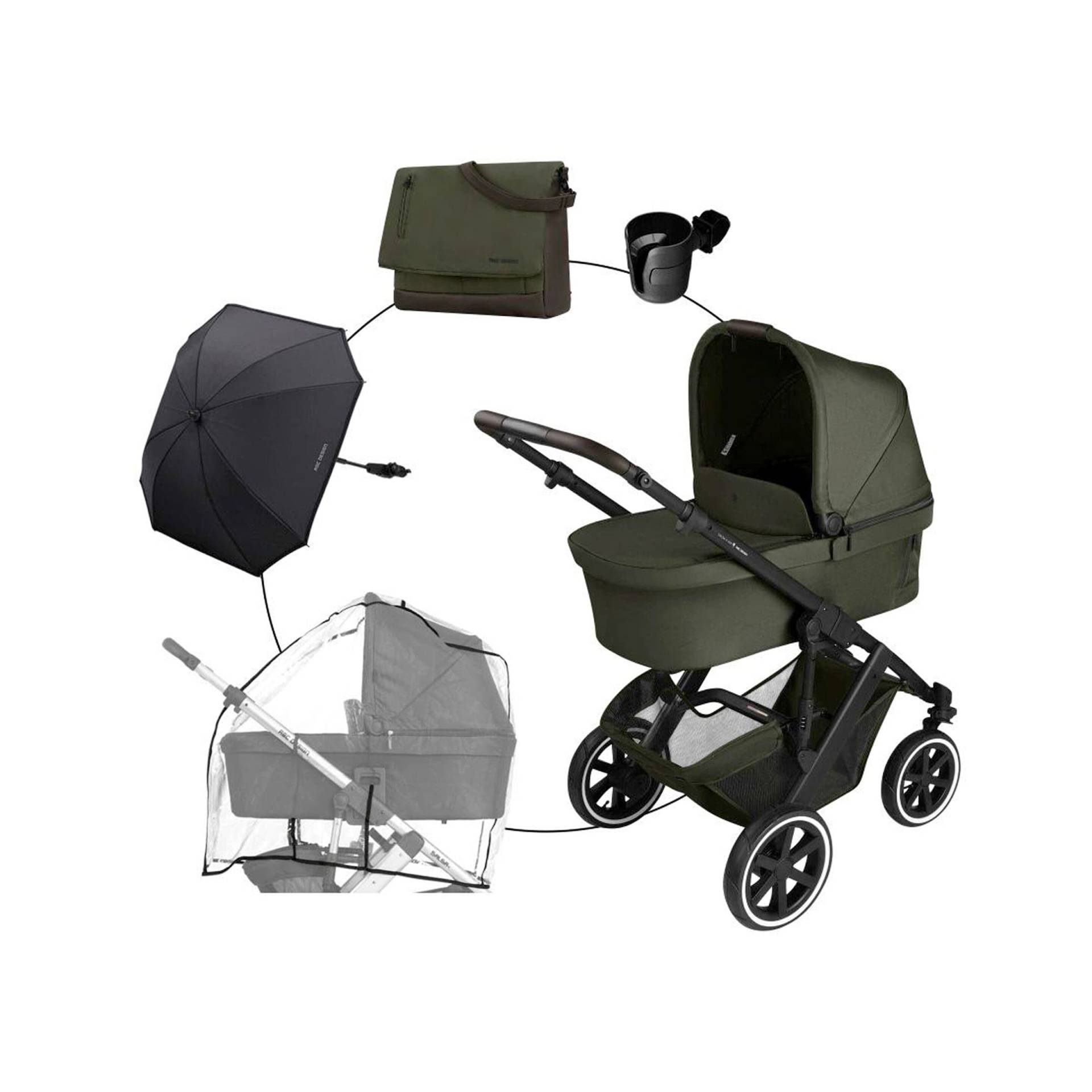 Abc Design Kombikinderwagen Salsa 5 Air Trio-Set inkl. Wickeltasche, Sonnenschirm, Regenschutz und Becherhalter gruen Abc Design Kombikinderwagen Salsa 5 Air Trio-Set inkl. Wickeltasche, Sonnenschirm, Regenschutz und Becherhalter gruen von ABC Design