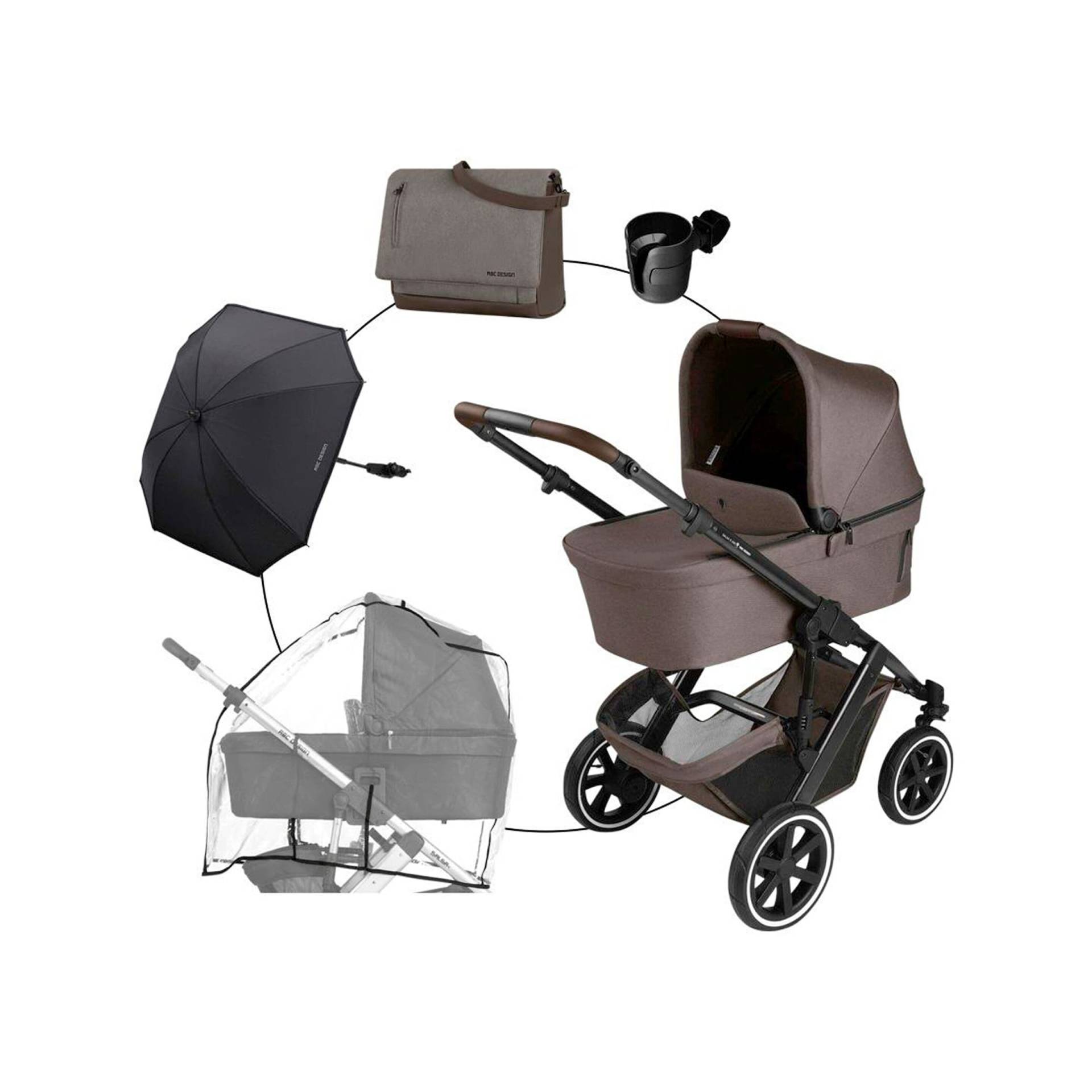 Abc Design Kombikinderwagen Salsa 5 Air Trio-Set inkl. Wickeltasche, Sonnenschirm, Regenschutz und Becherhalter natur Abc Design Kombikinderwagen Salsa 5 Air Trio-Set inkl. Wickeltasche, Sonnenschirm, Regenschutz und Becherhalter natur von ABC Design