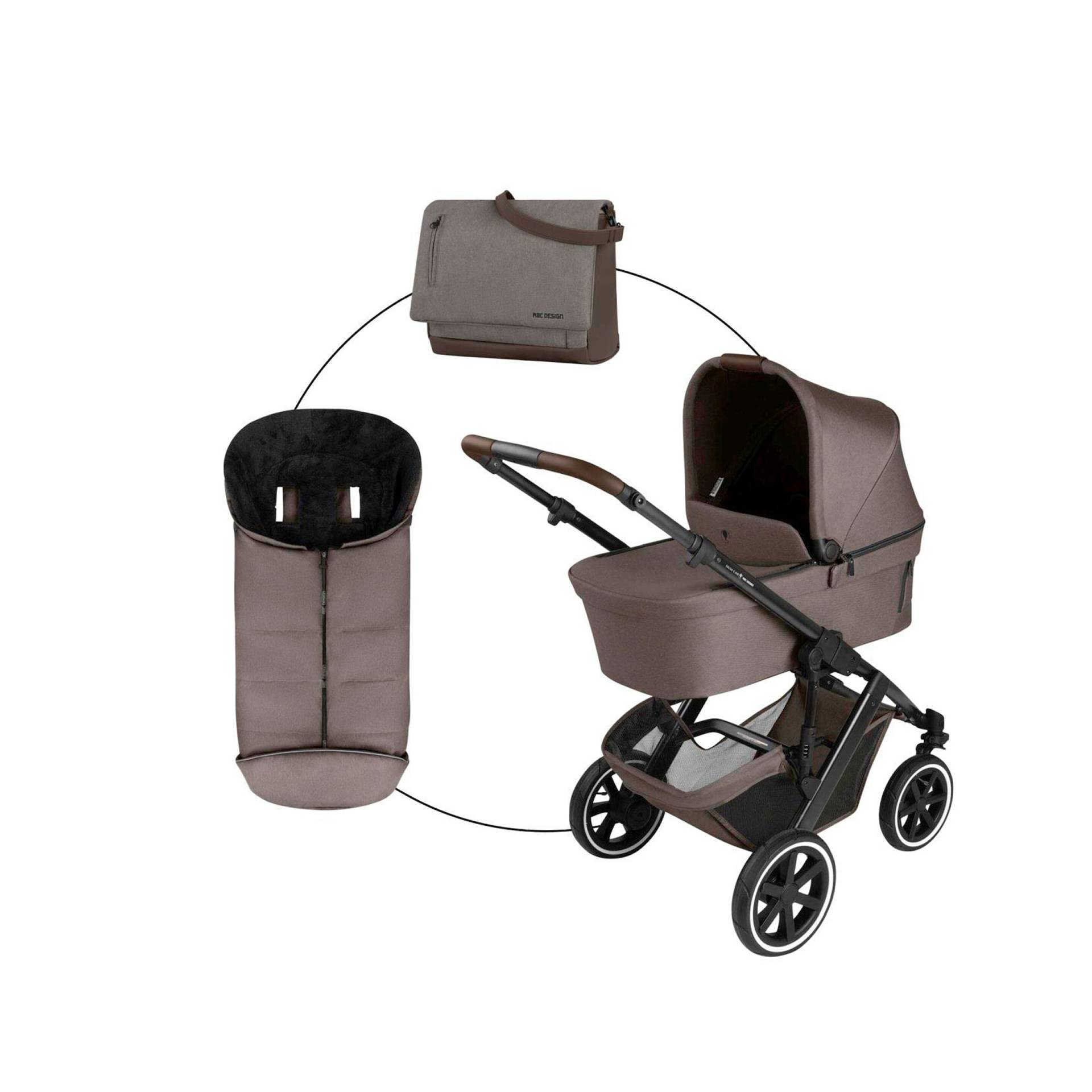 Abc Design Kombikinderwagen Salsa 5 Air inkl. Wickeltasche und Fußsack braun Abc Design Kombikinderwagen Salsa 5 Air inkl. Wickeltasche und Fußsack braun von ABC Design