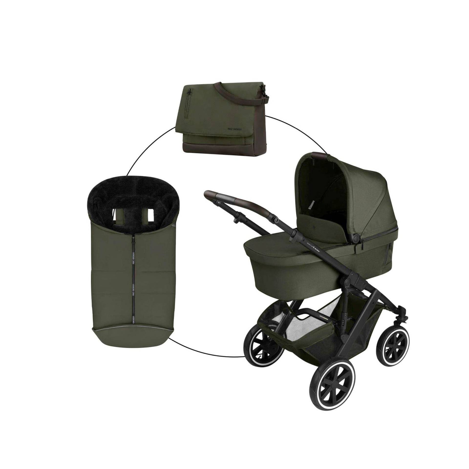 Abc Design Kombikinderwagen Salsa 5 Air inkl. Wickeltasche und Fußsack gruen Abc Design Kombikinderwagen Salsa 5 Air inkl. Wickeltasche und Fußsack gruen von ABC Design