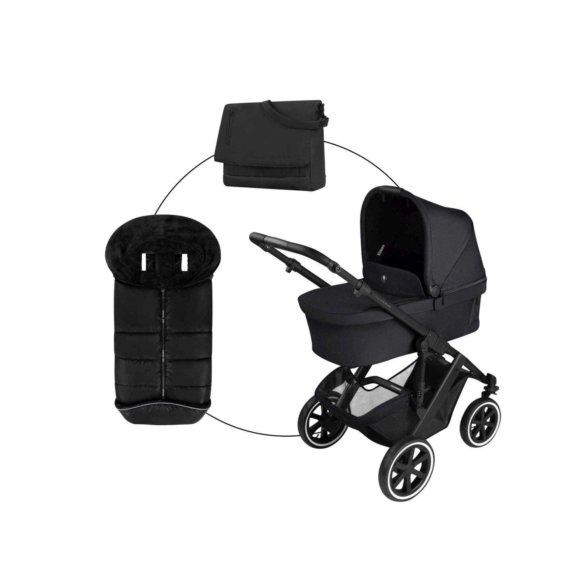 Abc Design Kombikinderwagen Salsa 5 Air inkl. Wickeltasche und Fußsack schwarz Abc Design Kombikinderwagen Salsa 5 Air inkl. Wickeltasche und Fußsack schwarz von ABC Design