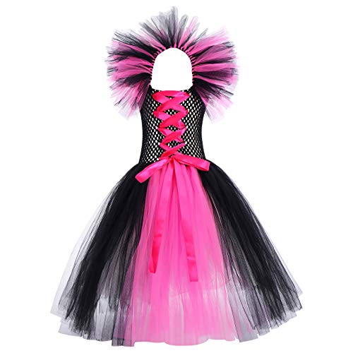 ABEHIK Mädchen Böse Hexenkleid mit Horn Halloween Kinder Kostüm Karneval Schwarz Hexe Cosplay Set rosa 2-3 Jahre ABEHIK Mädchen Böse Hexenkleid mit Horn Halloween Kinder Kostüm Karneval Schwarz Hexe Cosplay Set rosa 2-3 Jahre von ABEHIK