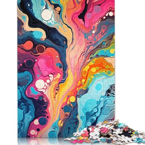 1000-teiliges Farbpuzzle „Kunst der Malerei“, Puzzle für Erwachsene, Puzzle für Erwachsene, Lernspiel, Herausforderungsspielzeug, 1000 Stück (75 x 50 cm) von ABFFSDT