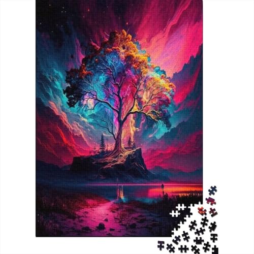 1000-teiliges Puzzle für Kinder, magische Landschaft, Puzzle für Kinder, herausforderndes Spielzeug, 1000-teiliges Puzzle für Kinder, 1000 Teile (75 x 50 cm) von ABFFSDT