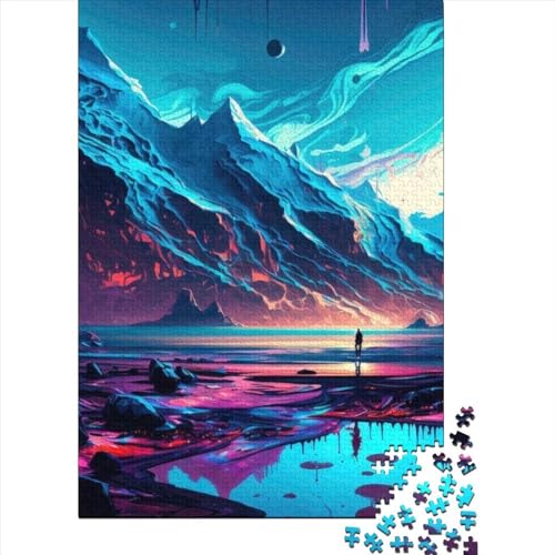 1000-teiliges Puzzle für Kinder und „Looking_for_The_Light“ aus Holz, Puzzle, Geschenk, Spielzeug, Geburtstagsgeschenk, Puzzle, Gelegenheitsspiele, 1000 Teile (75 x 50 cm) von ABFFSDT