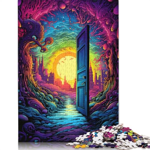 1000-teiliges psychedelisches, farbenfrohes Baumtür-Puzzle für Erwachsene und Teenager. Puzzles für Erwachsene, Puzzles für Erwachsene, Puzzles für Erwachsene und Teenager, 1000 Teile (75 x 50 cm) 1000-teiliges psychedelisches, farbenfrohes Baumtür-Puzzle für Erwachsene und Teenager. Puzzles für Erwachsene, Puzzles für Erwachsene, Puzzles für Erwachsene und Teenager, 1000 Teile (75 x 50 cm) von ABFFSDT