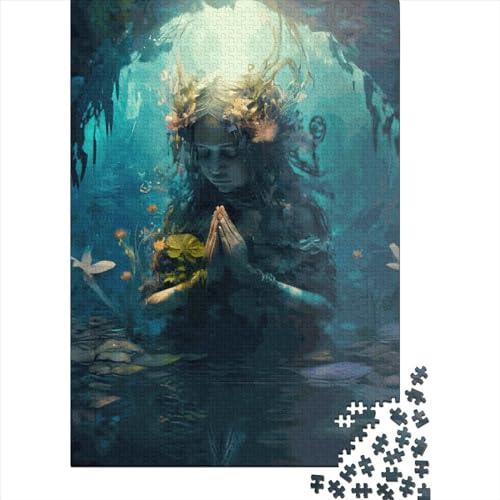 Betender Engel, Puzzle, kreatives Puzzle für Erwachsene, 1000-teiliges Puzzle für Kinder und Lernspielzeug, Geschenk, 1000 Teile (75 x 50 cm) von ABFFSDT