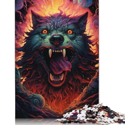 Brutales Rottweiler-Puzzle, 1000 Teile, Puzzle für Erwachsene, Puzzles für Teenager, Geschenke, Lernspiel, Herausforderungsspielzeug, 1000 Stück (75 x 50 cm) von ABFFSDT