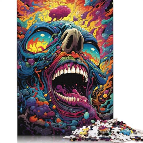 Buntes Psychedelia-Puzzle mit psychedelischen Wundern für Erwachsene und Teenager, ab 14 Jahren, 500 Teile (52 x 38 cm) von ABFFSDT