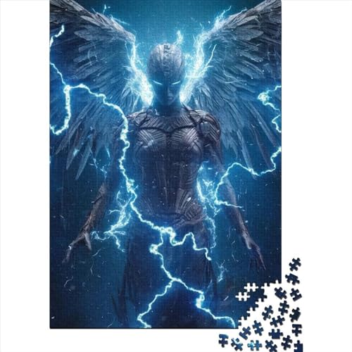 Electric_Angel Holzpuzzle 1000 Teile für Kinder ab 18 Jahren, Stressabbau-Puzzle, Gelegenheitsspiele, 1000 Teile (75 x 50 cm) von ABFFSDT