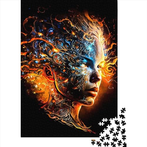 Fantasy Face22 Puzzle 1000 Teile für Kinder | Puzzles | 1000-teiliges Puzzle, Lernspiele, Heimdekorationspuzzle, 1000 Teile (75 x 50 cm) von ABFFSDT
