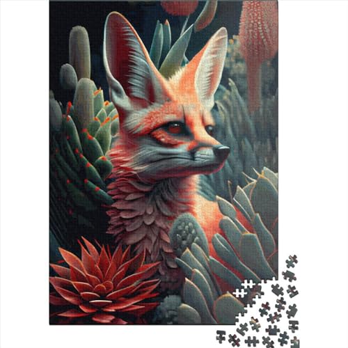 Nature Fox Puzzles 1000 Teile Puzzle für Kinder, kreatives Puzzle, schwieriges Puzzle, anspruchsvolles Spiel, Geschenkspielzeug, Teenager-Familienpuzzle, 1000 Teile (75 x 50 cm) von ABFFSDT