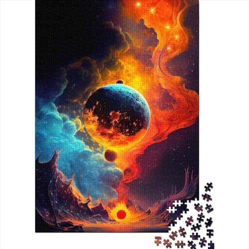 Puzzle 1000 Teile Cosmic_Garden Puzzles Puzzle für Jungen und Mädchen Schwierigkeitsgrad Puzzle Lernspielzeug Spiel Geburtstagsgeschenk 1000 Teile (75x50cm) von ABFFSDT