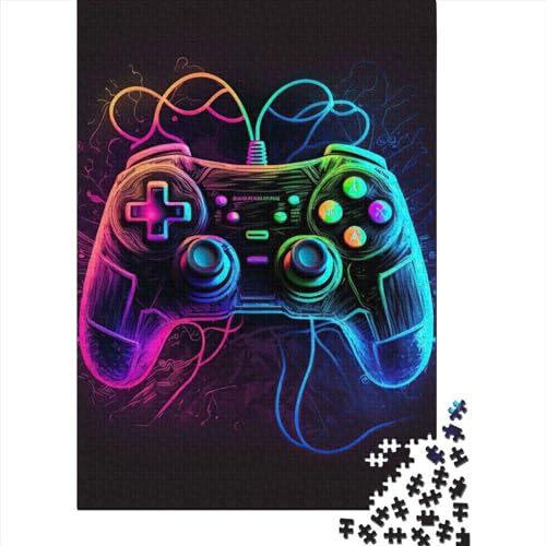 Puzzle für Erwachsene 1000 Teile Puzzle Neon Game09876 Puzzles Spielzeugspiele Puzzle Familienspiele Geburtstagsgeschenk 1000 Teile (75 x 50 cm) von ABFFSDT