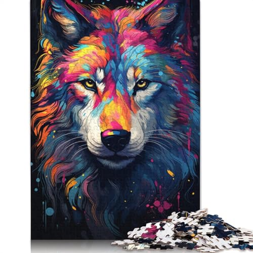 Puzzle für Erwachsene mit 1000 Teilen, PaintingColorWolfArt Puzzles für Erwachsene, Puzzles für Erwachsene, Lernspiel, Herausforderungsspielzeug, 1000 Stück (75 x 50 cm) von ABFFSDT