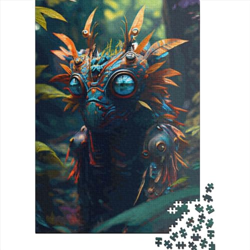 Puzzle für Kinder, 1000-teiliges Puzzle, Fantasie-Alien-Puzzle, Puzzles für Kinder, Holzpuzzle, Lernspielzeug, 1000 Teile (75 x 50 cm) von ABFFSDT
