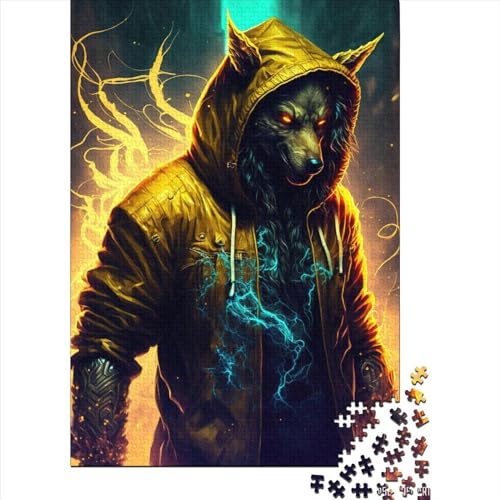 Puzzle für Kinder, Street Wolf2, 1000 Teile, Puzzle aus Holz, Puzzles für Kinder ab 18 Jahren, tolle Kinder, 1000 Teile (75 x 50 cm) von ABFFSDT