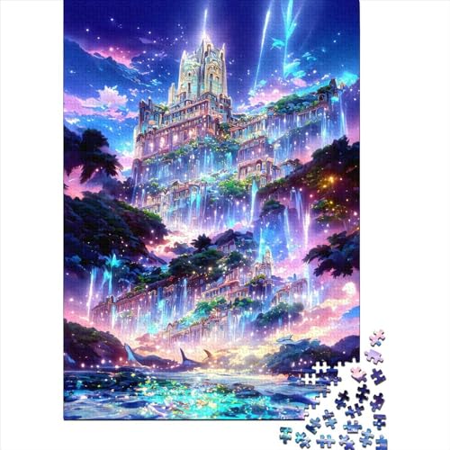 Puzzle für Kinder, Traumschloss, 1000 Teile, kreatives Holzpuzzle für Kinder, Familien-Lernspiel für Erwachsene und Jugendliche, 1000 Teile (75 x 50 cm) von ABFFSDT
