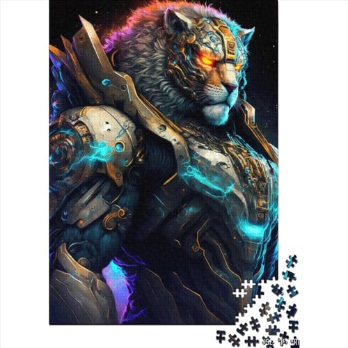 Puzzle für Kinder 1000 Teile, Weltraum-Löwen, kreatives Denkspiel für Erwachsene, Puzzle für Kinder und Jugendliche, 1000 Teile (75 x 50 cm) von ABFFSDT
