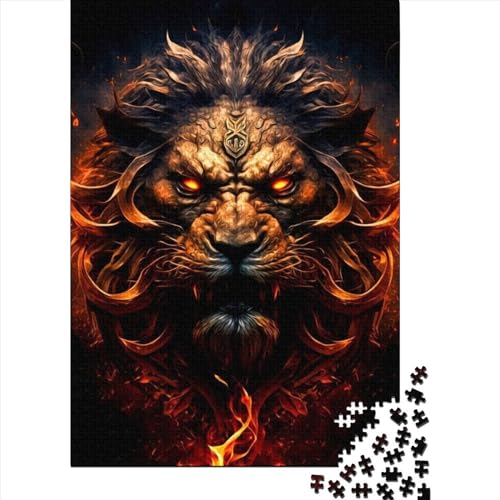 Puzzles für Löwen, 6 Puzzles für Kinder, 1000-teiliges Holzbrett-Puzzle für Kinder, Geschenke, anspruchsvolles Spiel, 1000 Teile (75 x 50 cm) von ABFFSDT