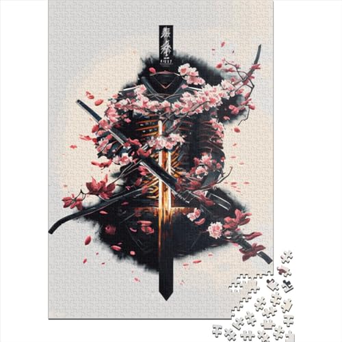 Samurai Essentials Puzzle für Kinder, 1000-teiliges Puzzle, Puzzle 1000-teiliges Puzzle für Kinder, Kinder-Puzzlespiele, Spielzeug, Geschenk, 1000 Teile (75 x 50 cm) von ABFFSDT