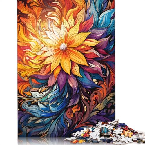 Silver Grass Buntes psychedelisches Puzzle 1000 Teile für Erwachsene Puzzle Puzzles Holzpuzzles Nachhaltiges Puzzle für Erwachsene | Spiele 1000 Teile (75 x 50 cm) von ABFFSDT