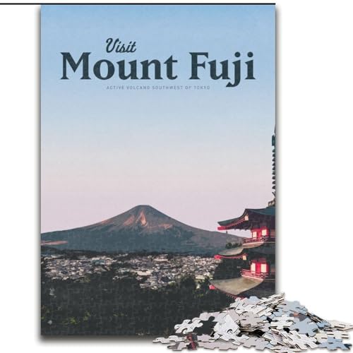 1000-teiliges Puzzle als Geschenk für Teenager Besuchen Sie den Berg Fuji, Spielspielzeug Jedes Teil ist einzigartig – anspruchsvolles Familienspiel für Kinder ab 14 Jahren, 50x75cm 1000-teiliges Puzzle als Geschenk für Teenager Besuchen Sie den Berg Fuji, Spielspielzeug Jedes Teil ist einzigartig – anspruchsvolles Familienspiel für Kinder ab 14 Jahren, 50x75cm von ABKMXDKZ