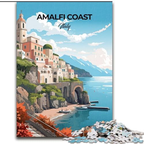 1000-teiliges Puzzle für Erwachsene und Jugendliche, Amalfiküste, Italien, Spielzeug, Lernspiele, Stressabbau, tolle Geschenke und Spielzeuge, 50x75cm von ABKMXDKZ