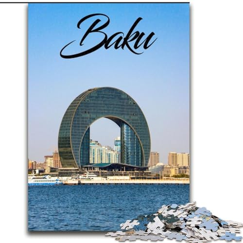 1000-teiliges Puzzle für Erwachsene und Jugendliche, Baku, Spielzeug, Lernspiele, Stressabbau, tolle Geschenke und Spielzeuge, 50x75cm von ABKMXDKZ