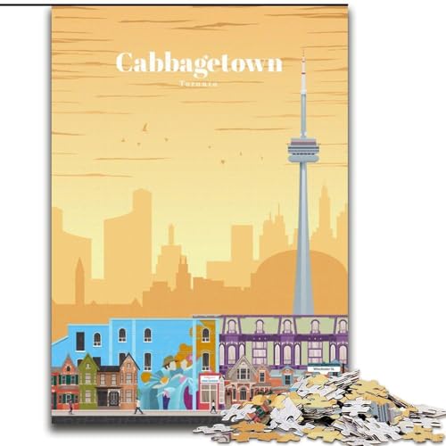 1000-teiliges Puzzle für Erwachsene und Jugendliche, Cabbagetown in Toronto, Spielzeug, Lernspiele, Stressabbau, tolle Geschenke und Spielzeuge, 26x38cm 1000-teiliges Puzzle für Erwachsene und Jugendliche, Cabbagetown in Toronto, Spielzeug, Lernspiele, Stressabbau, tolle Geschenke und Spielzeuge, 26x38cm von ABKMXDKZ