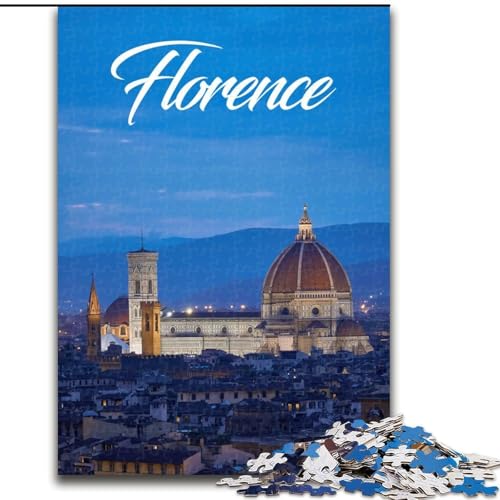 1000-teiliges Puzzle für Erwachsene und Jugendliche, Florenz, Spielzeug, Lernspiele, Stressabbau, Eltern-Kind-Interaktion, 26x38cm von ABKMXDKZ