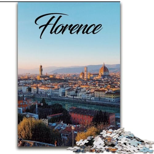 1000-teiliges Puzzle für Erwachsene und Jugendliche, Florenz, für und ab 14 Jahren, pädagogisches Lernspielzeug, Familienspiele, Geburtstagsgeschenk, 50x75cm 1000-teiliges Puzzle für Erwachsene und Jugendliche, Florenz, für und ab 14 Jahren, pädagogisches Lernspielzeug, Familienspiele, Geburtstagsgeschenk, 50x75cm von ABKMXDKZ