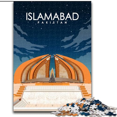 1000-teiliges Puzzle für Erwachsene und Jugendliche, Islamabad, Pakistan, Spielzeug, Lernspiele, Stressabbau, tolle Geschenke und Spielzeuge, 50x75cm von ABKMXDKZ