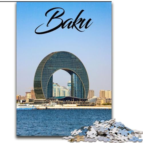 1000-teiliges Puzzle für Jugendliche und Erwachsene, Baku, Lernspiele, Heimdekoration, geeignet für die Schreibtischdekoration, 26x38cm 1000-teiliges Puzzle für Jugendliche und Erwachsene, Baku, Lernspiele, Heimdekoration, geeignet für die Schreibtischdekoration, 26x38cm von ABKMXDKZ
