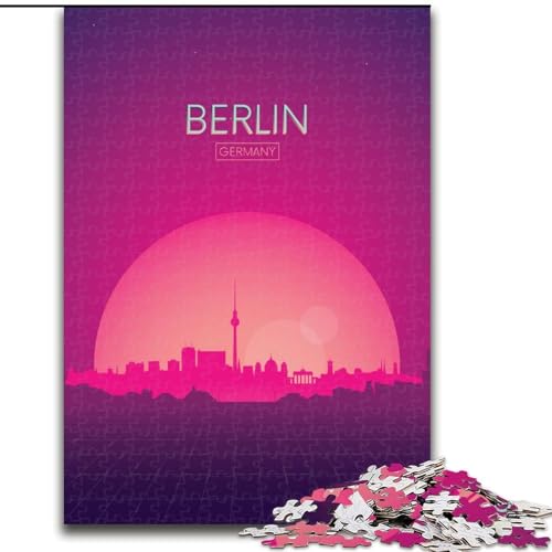 1000-teiliges Puzzle für Jugendliche und Erwachsene, Berlin, Deutschland, Lernspiele, Heimdekoration, geeignet für die Schreibtischdekoration, 50x75cm von ABKMXDKZ