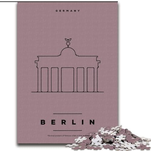 1000-teiliges Puzzle für Jugendliche und Erwachsene, Berlin, Deutschland, Lernspiele, Heimdekoration, geeignet für die Schreibtischdekoration, 50x75cm von ABKMXDKZ