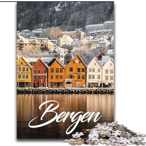 1000-teiliges Puzzle für Teenager, Bergen, für Kinder ab 14 Jahren, Lernspiel, Herausforderung, Spielzeug, Geschenk zum Geburtstag, 26x38cm von ABKMXDKZ