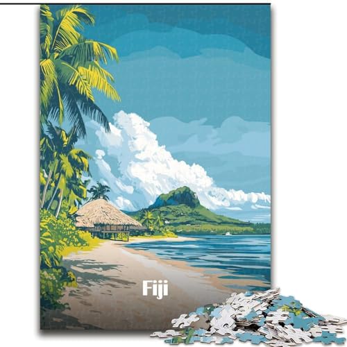 1000-teiliges Puzzle für Teenager, Fidschi-Inselparadies, Spielzeug, Lernspiele, Stressabbau, Eltern-Kind-Interaktion, 50x75cm von ABKMXDKZ