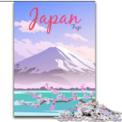 1000-teiliges Puzzle für Teenager, Japan, Spielzeug, Lernspiele, Stressabbau, Eltern-Kind-Interaktion, 50x75cm von ABKMXDKZ
