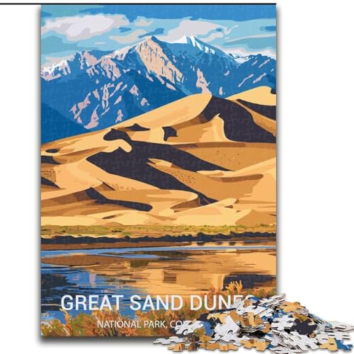 1000-teiliges Puzzle für Teenager, tolle Sanddünen, Spielzeug, Lernspiele, Stressabbau, Eltern-Kind-Interaktion, 26x38cm von ABKMXDKZ