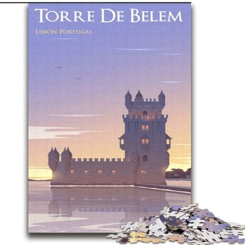 2000 Teile Puzzle für Erwachsene und Jugendliche, Lissabon, Spielzeug, Lernspiele, Stressabbau, Eltern-Kind-Interaktion, 70x100cm von ABKMXDKZ