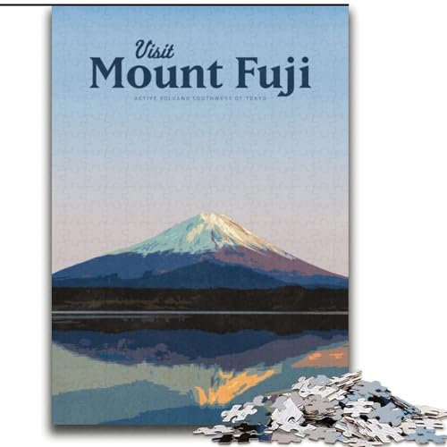 2000-teiliges Puzzle für Erwachsene und Jugendliche, Besuch des Mount Fuji, Spielzeug, Lernspiele, Stressabbau, tolle Geschenke und Spielzeuge, 70x100cm von ABKMXDKZ