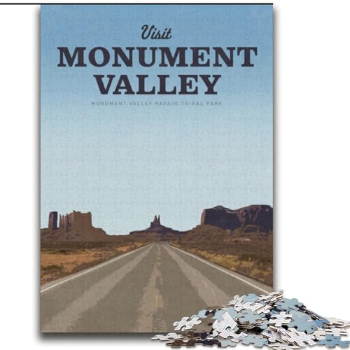 2000-teiliges Puzzle für Erwachsene und Jugendliche, Besuchen Sie Monument Valley, Spielzeug, Lernspiele, Stressabbau, tolle Geschenke und Spielzeuge, 70x100cm von ABKMXDKZ