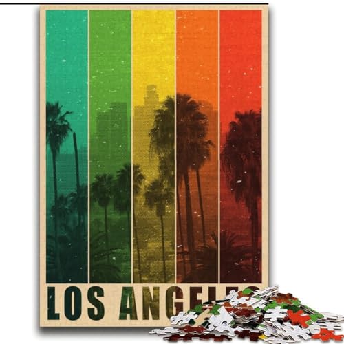 2000-teiliges Puzzle für Erwachsene und Jugendliche, Los Angeles, Spielzeug, Lernspiele, Stressabbau, tolle Geschenke und Spielzeuge, 70x100cm von ABKMXDKZ